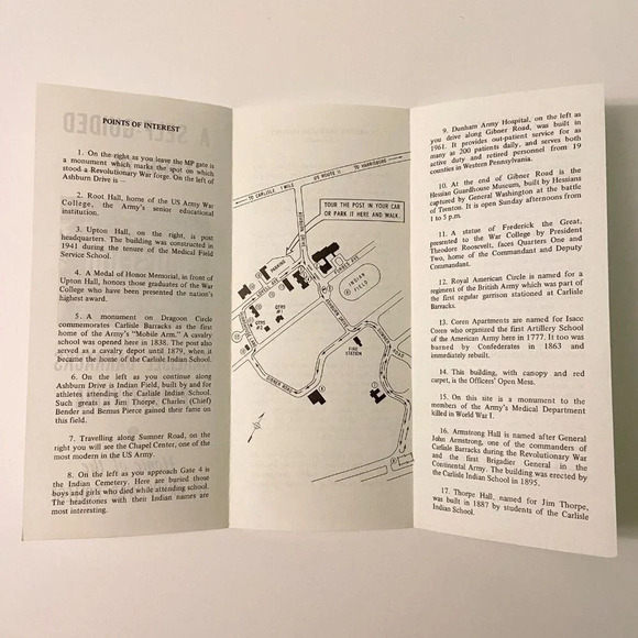 Vintage  Hessian Guard House Museum Pennsylvania Travel Brochure Souvenir - Picture 3 of 8